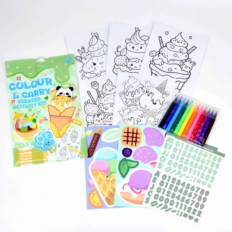 #Colour & Scented activity kit - Colorful pvc bag