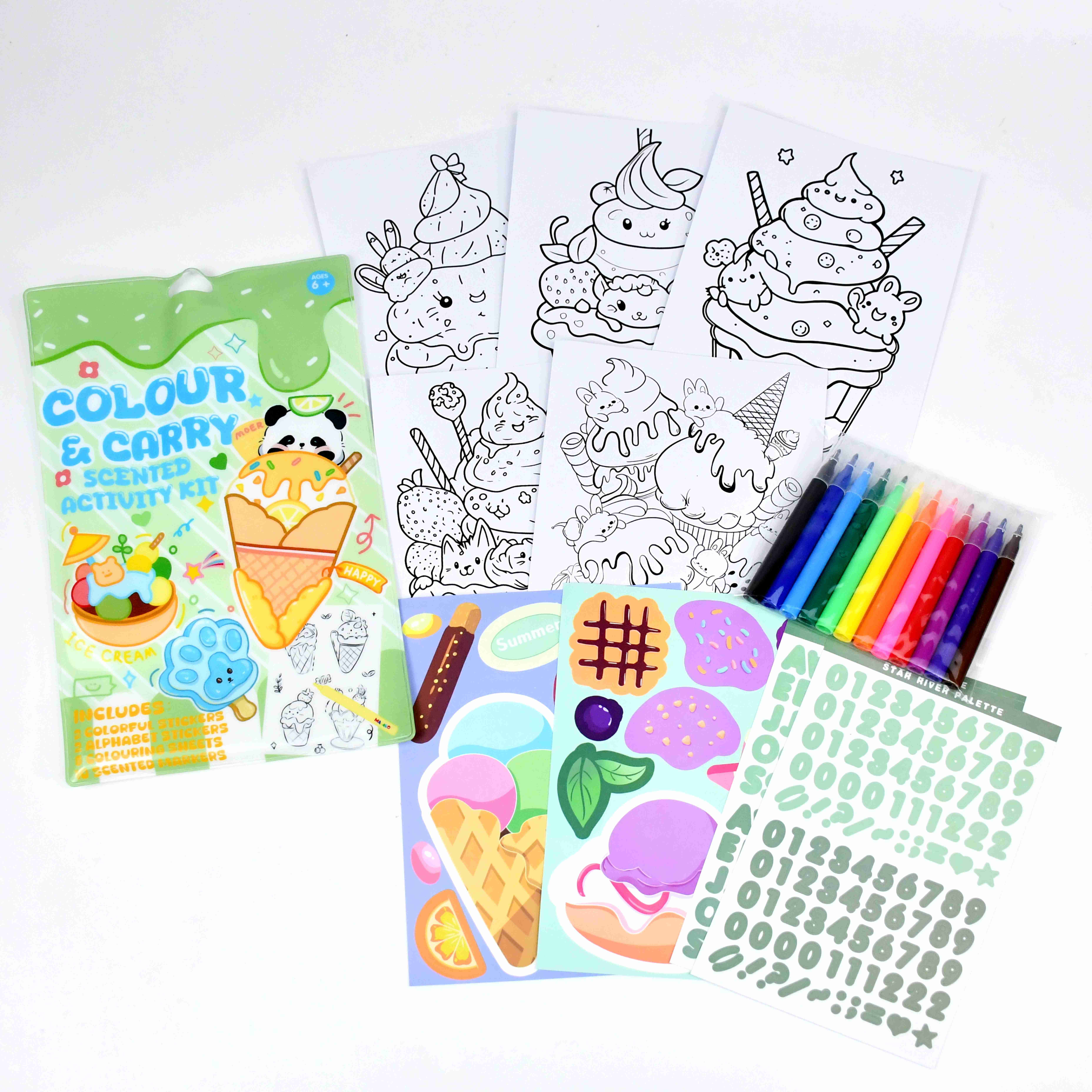 #Colour & Scented activity kit - Colorful pvc bag