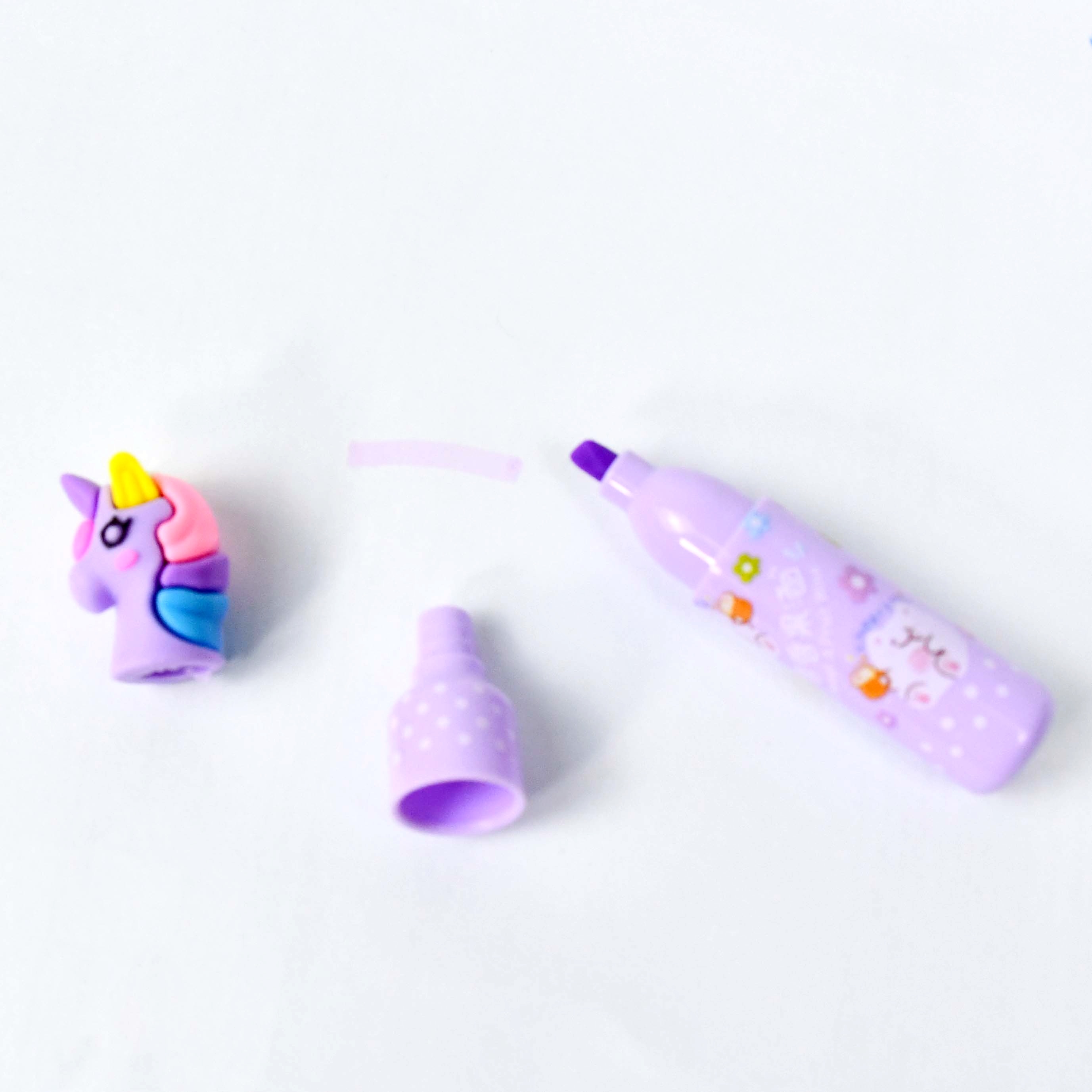 #2206 Mini scented Highlighter Sweet & Fruit Special-shaped silicone gel tip highlighter