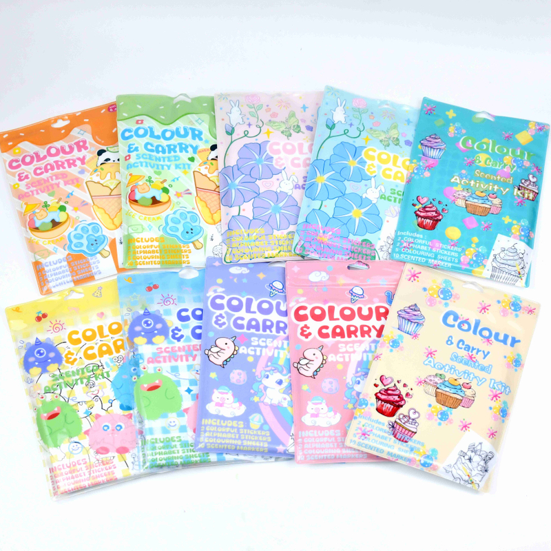#Colour & Scented activity kit - Colorful pvc bag