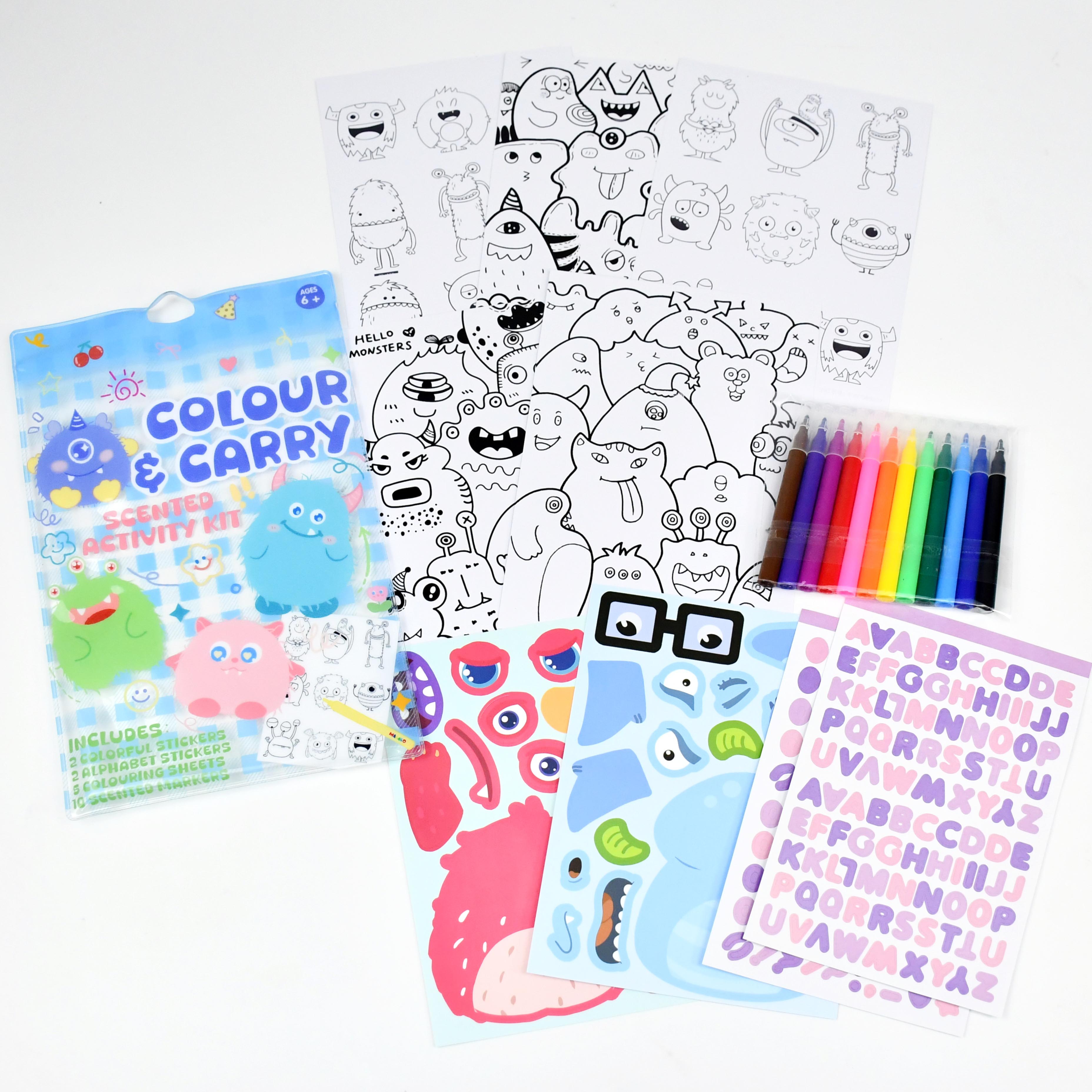 #Colour & Scented activity kit - Colorful pvc bag