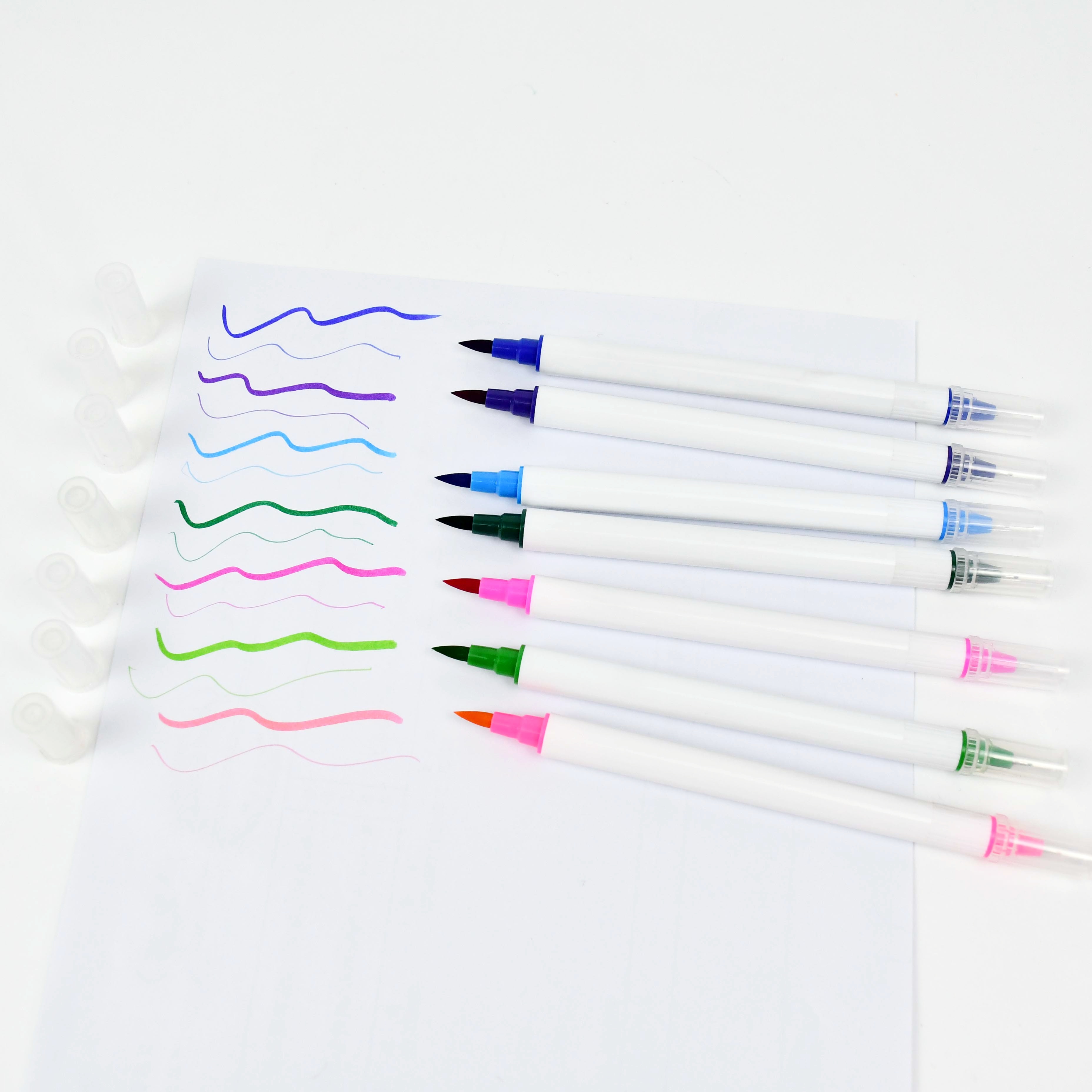 #508 Water color pen double tip brush pen 12 color