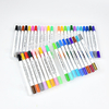 #7978A Acrylic Marker Double  side & double color art drawing painting matker thick fiber tip