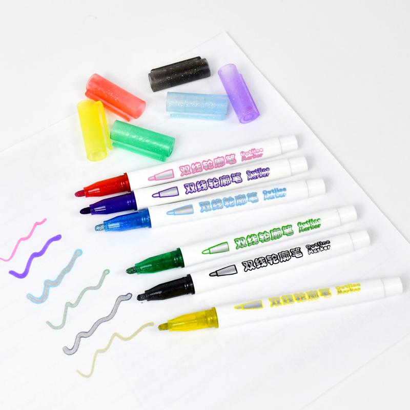 #8021OL Outliner Marker outliner pens art drawing painting marker thick fiber tip