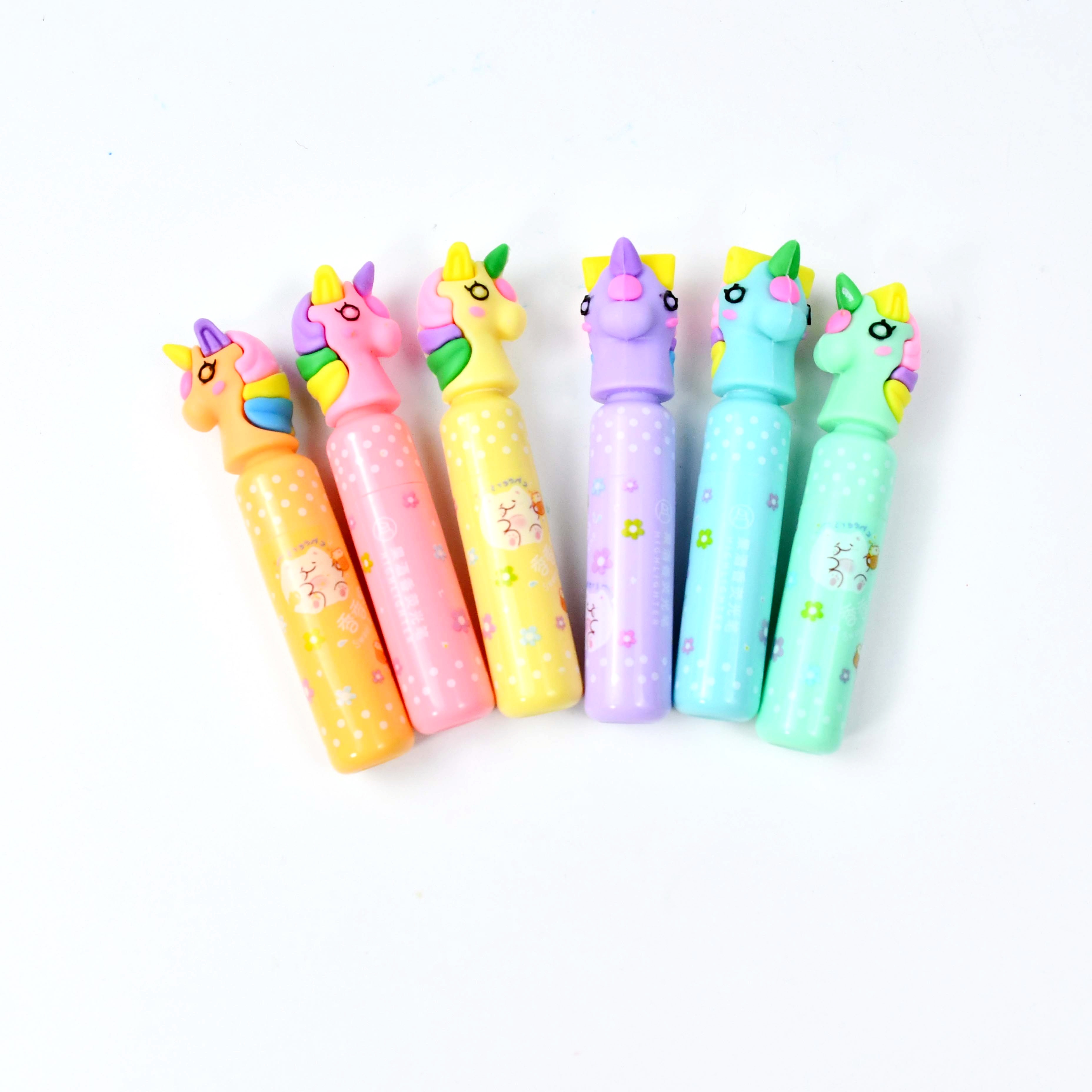 #2206 Mini scented Highlighter Sweet & Fruit Special-shaped silicone gel tip highlighter