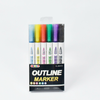 #8021OL Outliner Marker outliner pens art drawing painting marker thick fiber tip