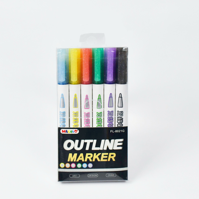 #8021OL Outliner Marker outliner pens art drawing painting marker thick fiber tip