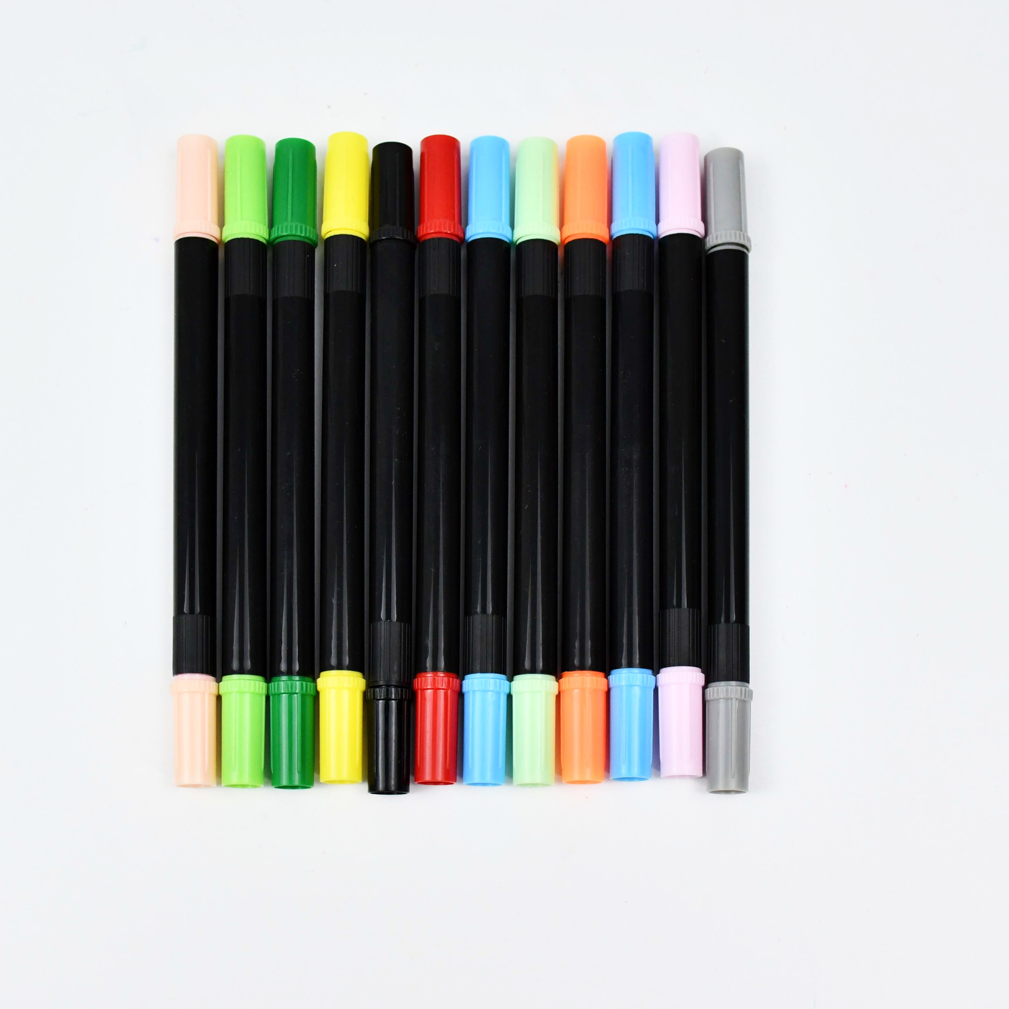 #508 Water color pen double tip brush pen 12 color