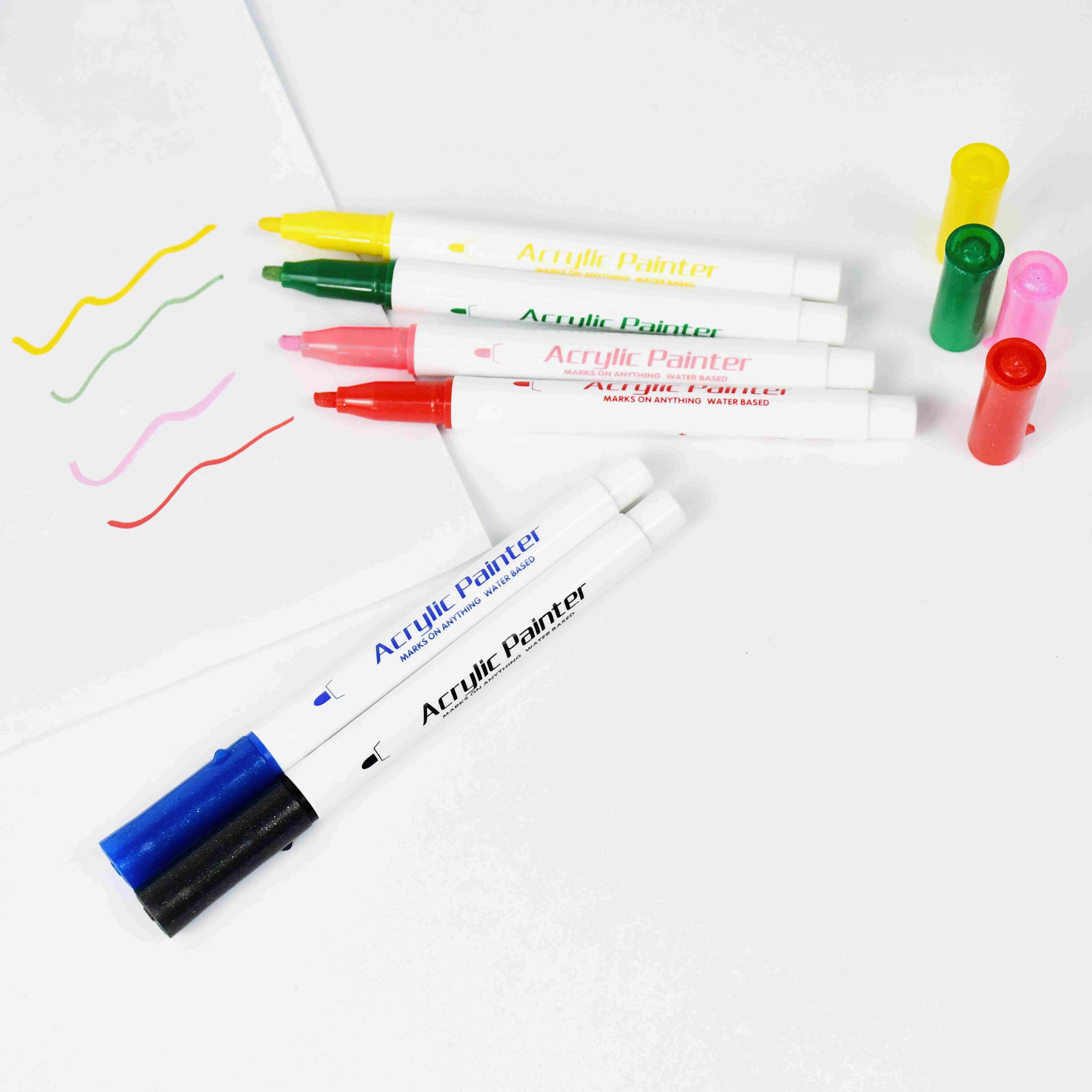 #8021A Acrylic Marker Neon color art drawing painting marker thick fiber tip
