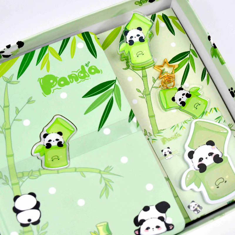 #Notebook set Display box set Gift box Notebook Keychain Memo clip Sticky Notes 