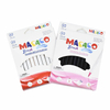 MACACO 508-12 water color pen 12 colors dual tip brush washable markers.