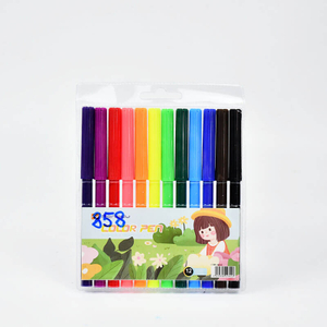 MACACO 858 water color pen 12 24 50 colors washable markers in PVC bag for painting drawing.