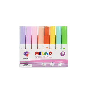 877 mini-8 Water Color Pen - 8 Pastel Colors Mini Washable Markers Set