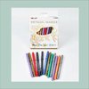 MACACO special marker 8869m metallic marker pen 12 colors rich shimmering art pens set in retail cardboard box