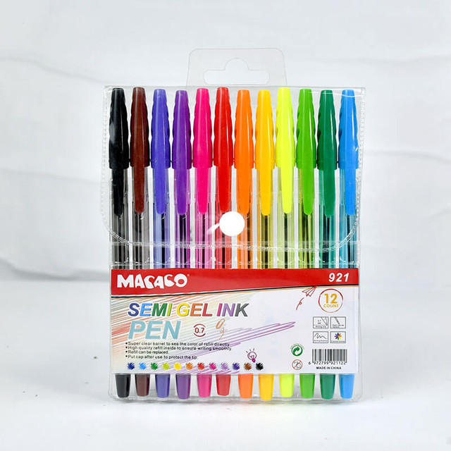 Semi gel ink pen 921 0.7mm smooth writing bulk wholesale