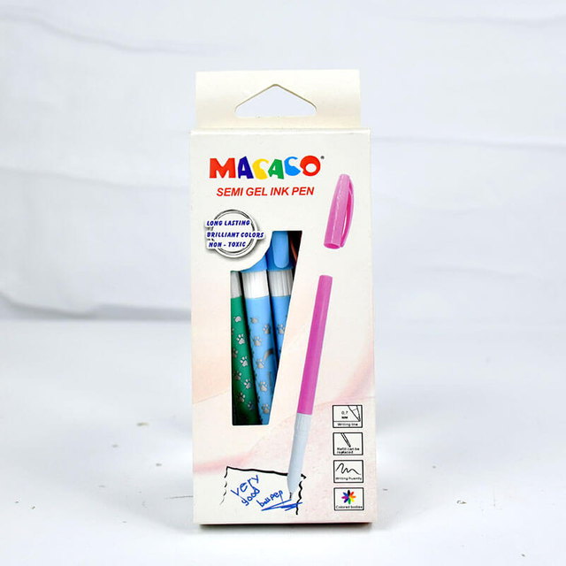 Semi gel ink pen 911 long lasting brilliant colors non toxic bulk wholesale