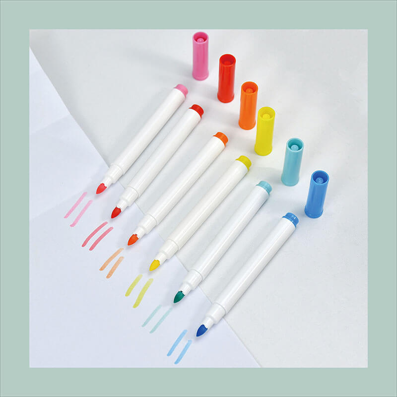 Fabric markers included in DIY coloring backpack set bulk order
