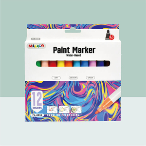 MACACO special marker paint marker 8030p water based acrylic pen with single bullet tip