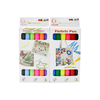 MACACO Special marker 813 fabric markers set bullet tip permanent textile ink pens safe and non-toxic canvas bag coloring markers in pastel colors window paper box wholesale