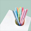 MACACO 888-12 water color pen 12 colors washable markers in clear crystal PET box with hanging tab for painting drawing
