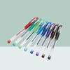 SEMI GEL PENS 882G -12 Colors Glitter Gel Ink Pens with Comfort Rubber Grip