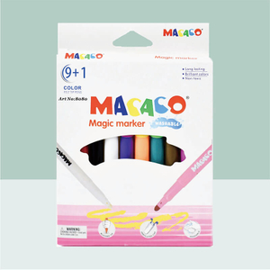 MACACO special marker magic pen 8080 9+1 colors color changing markers in retail box