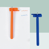 MACACO LC gel ink pen large capacity gel ink pen 6 pieces assorted colors set in retail clear storage wallet case
