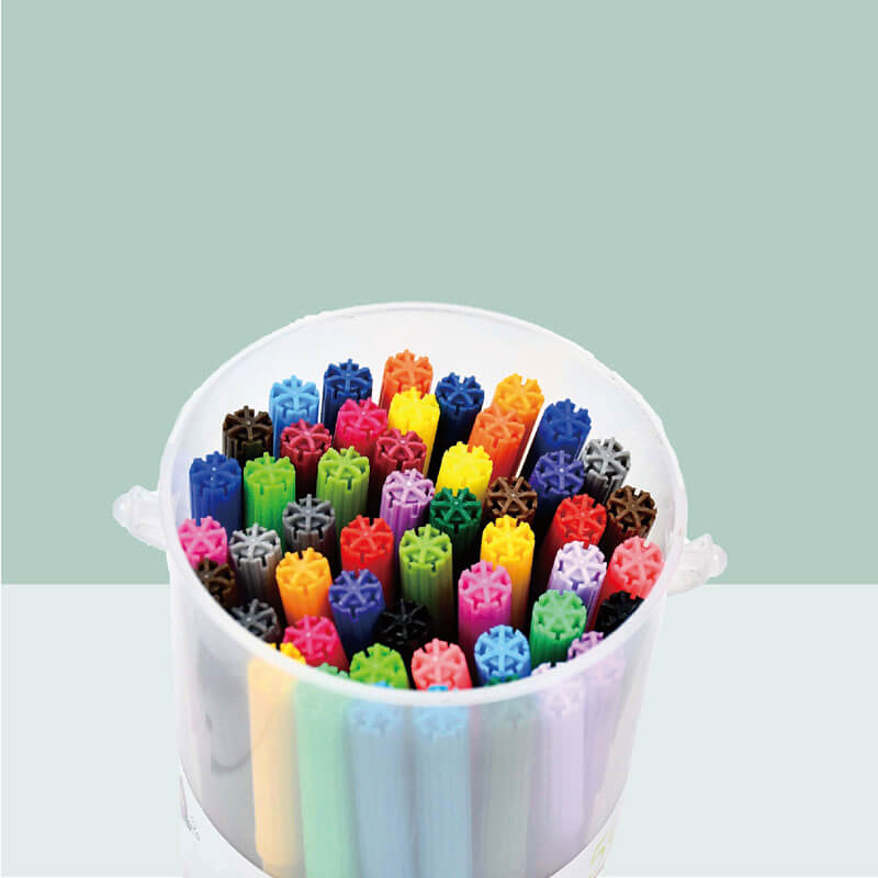 MACACO 858 water color pen 24 48 50 colors washable markers in durable PP box for painting drawing