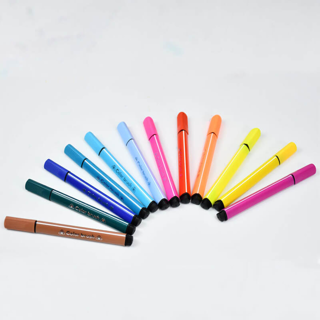 1891 Water Color Pen Set 12 / 24 / 48 Colors Washable Markers with Handle Case