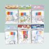 Complete DIY coloring backpack kit includes blank bag and fabric pens