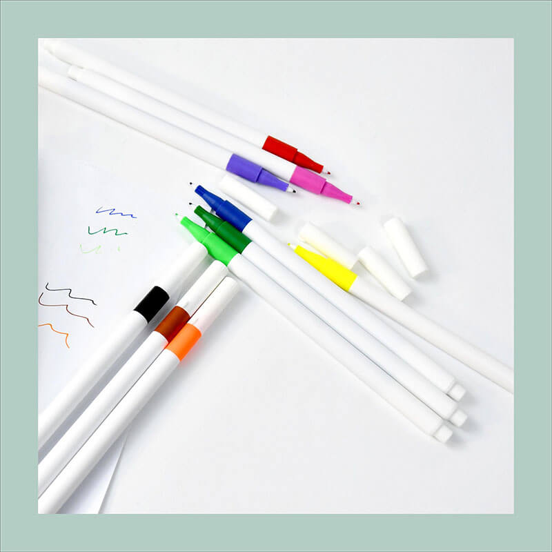 MACACO 1668 triangle fineliner pens set 10 colors fine line drawing white barrel triangular markers in clear hanging box for sketching journaling