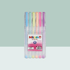 MACACO semi gel pens 882P pastel gel ink pen 12 colors assorted set in standard clear PET presentation box