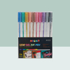 MACACO gel ink pens glitter 912M metallic semi gel ink pen 10 colors assorted set in premium retail art paperboard presentation case