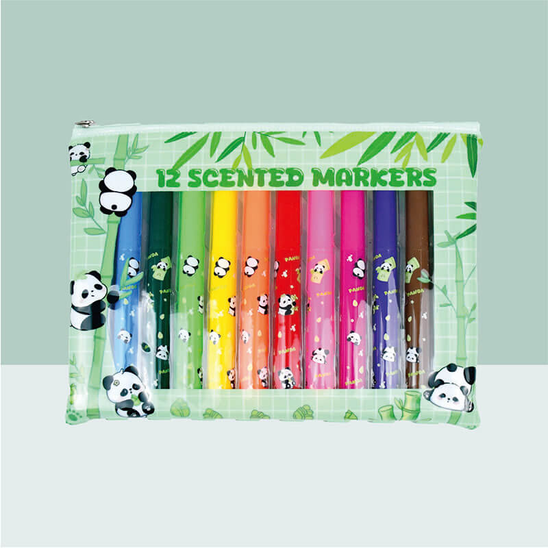 Water Color Pen Scented 12 color fruit scented washable markers bulk set