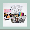 Scented activity kit contents colorful PVC bag includes markers stickers coloring sheets