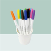Wholesale permanent textile fabric paint markers model 8196F with integrated plastic body