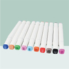 MACACO Special marker 8001 twin-tip markers set 24 48 60 colors white barrel square body dual tip chisel fine art sketch pens safe and non-toxic drawing markers in clear handled plastic case wholesale