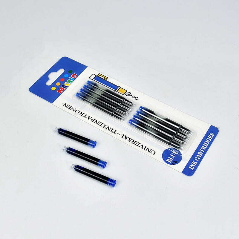 8 blue universal ink cartridges for fountain pen bulk order