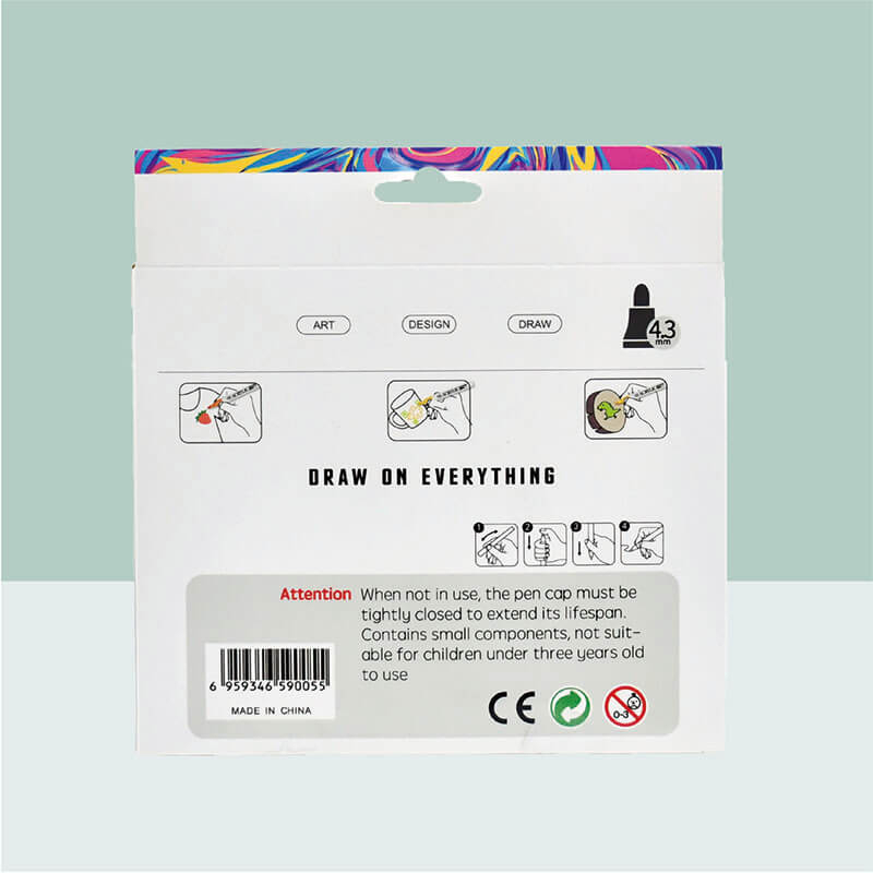 MACACO special marker paint marker 8030p water based acrylic pen with single bullet tip