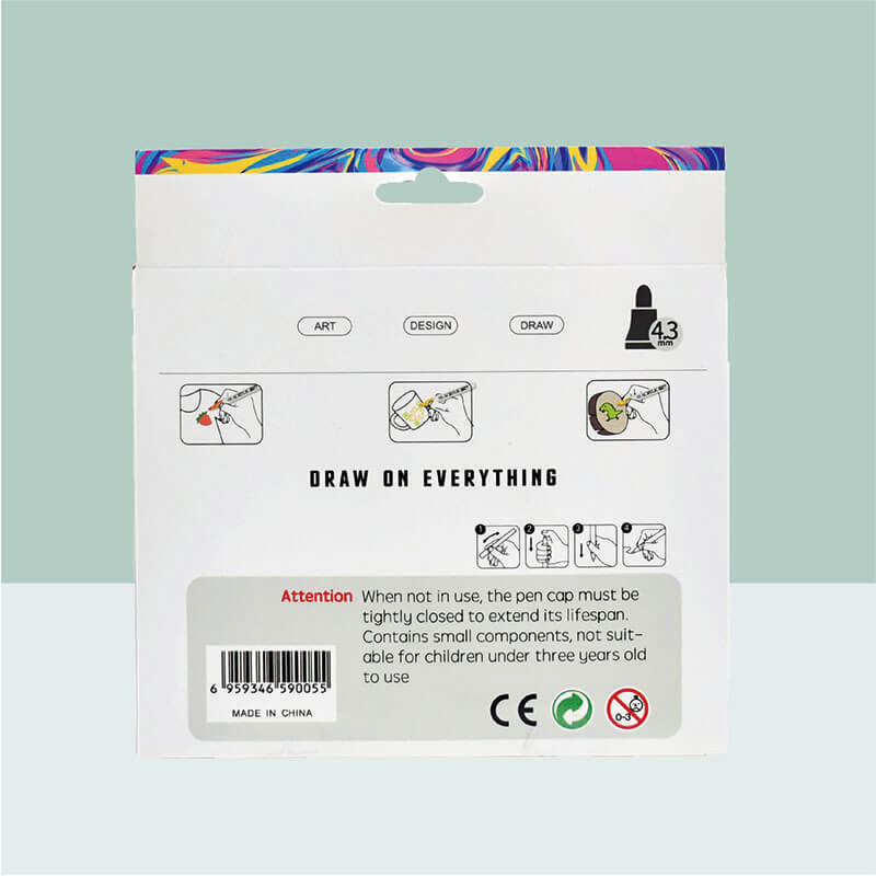 MACACO special marker paint marker 8030p water based acrylic pen with single bullet tip