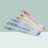 Wholesale orange pink pastel gel pen model 882P with classic smooth transparent barrel and precision tip