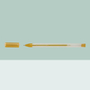 Wholesale gold metallic gel pen model 912M with classic clear barrel and ribbed non slip grip zone design