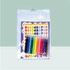 Colorful PVC Bag -Scented Activity Kit Includes Stickers Alphabet Stickers Coloring Sheets Scented Markers