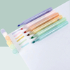 MACACO 984 scented glitter highlighter pens set 6 colors perfume shimmer markers safe and non-toxic fragrant fluorescent pens in PET box wholesale